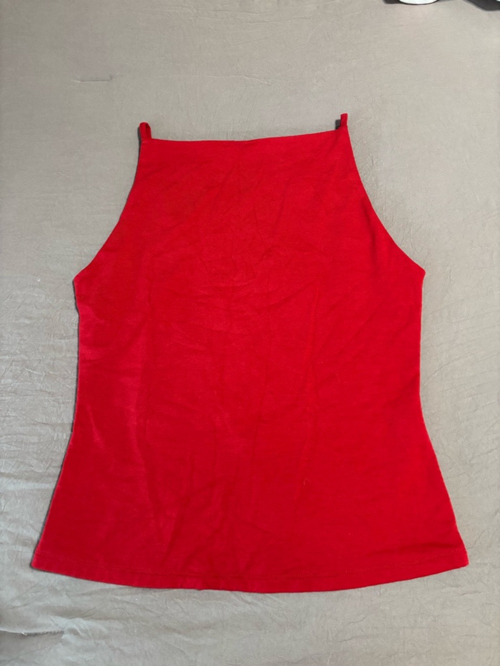 Banana Republic Bright Red High-Neck Tank Top